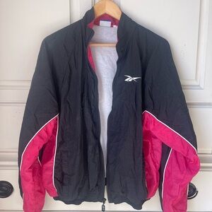 Vintage Reebok Pink and White Jacket
